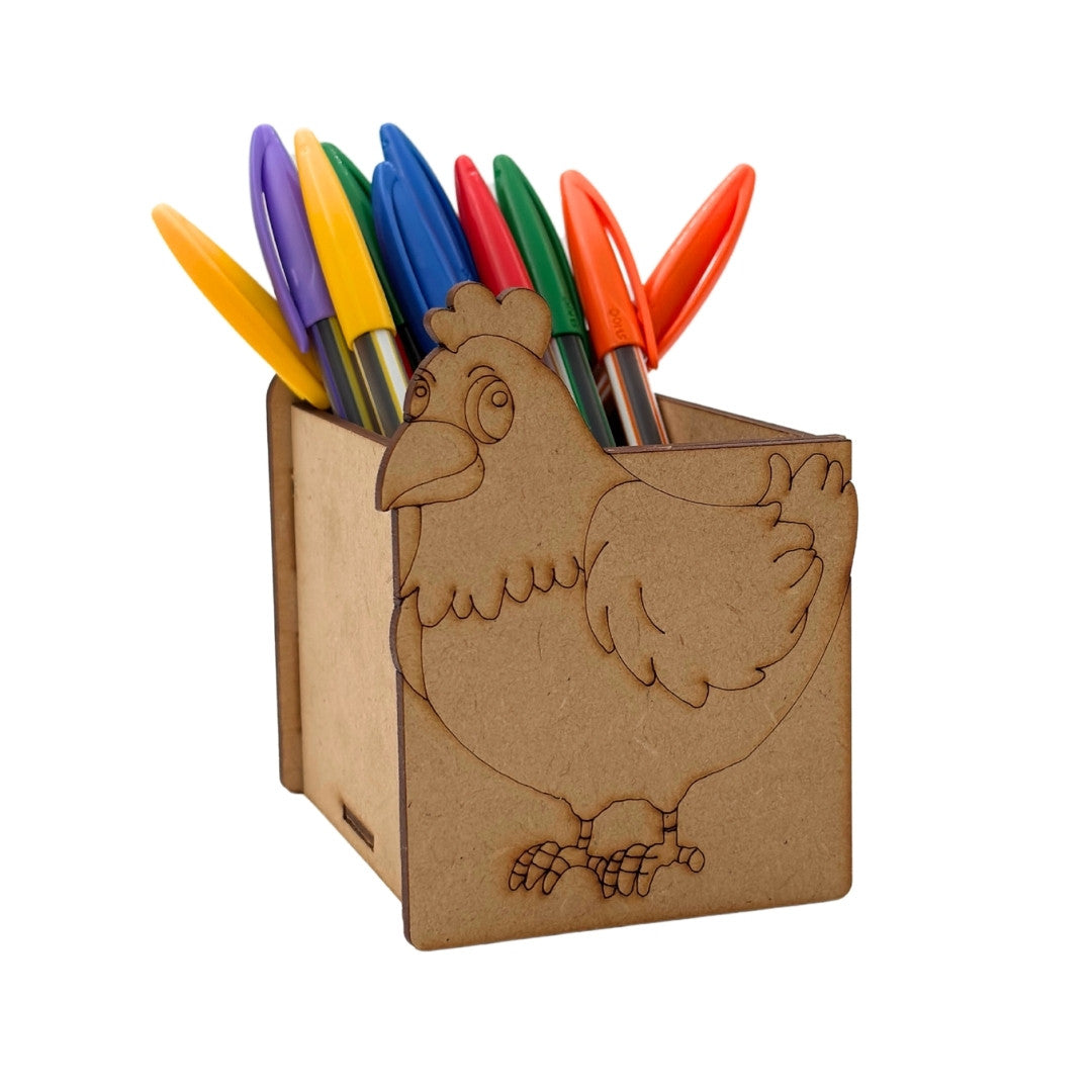 Hen Pen Stand MDF Design 1