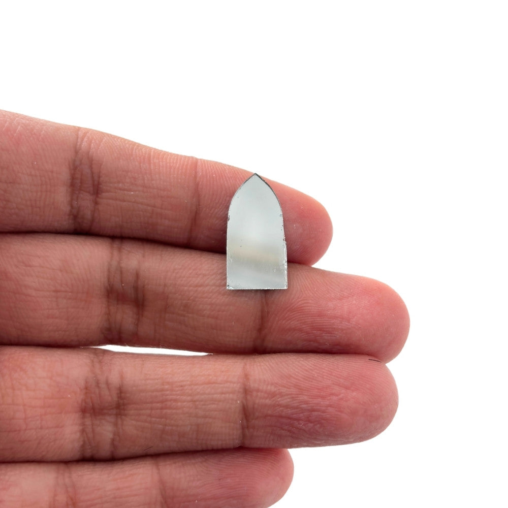 Arch Shape Silver Glass Mirror For Lippan Art