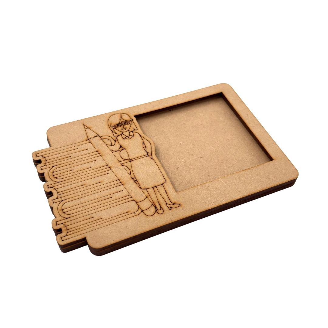 Teacher Three Layered Photo Frame MDF Design 1