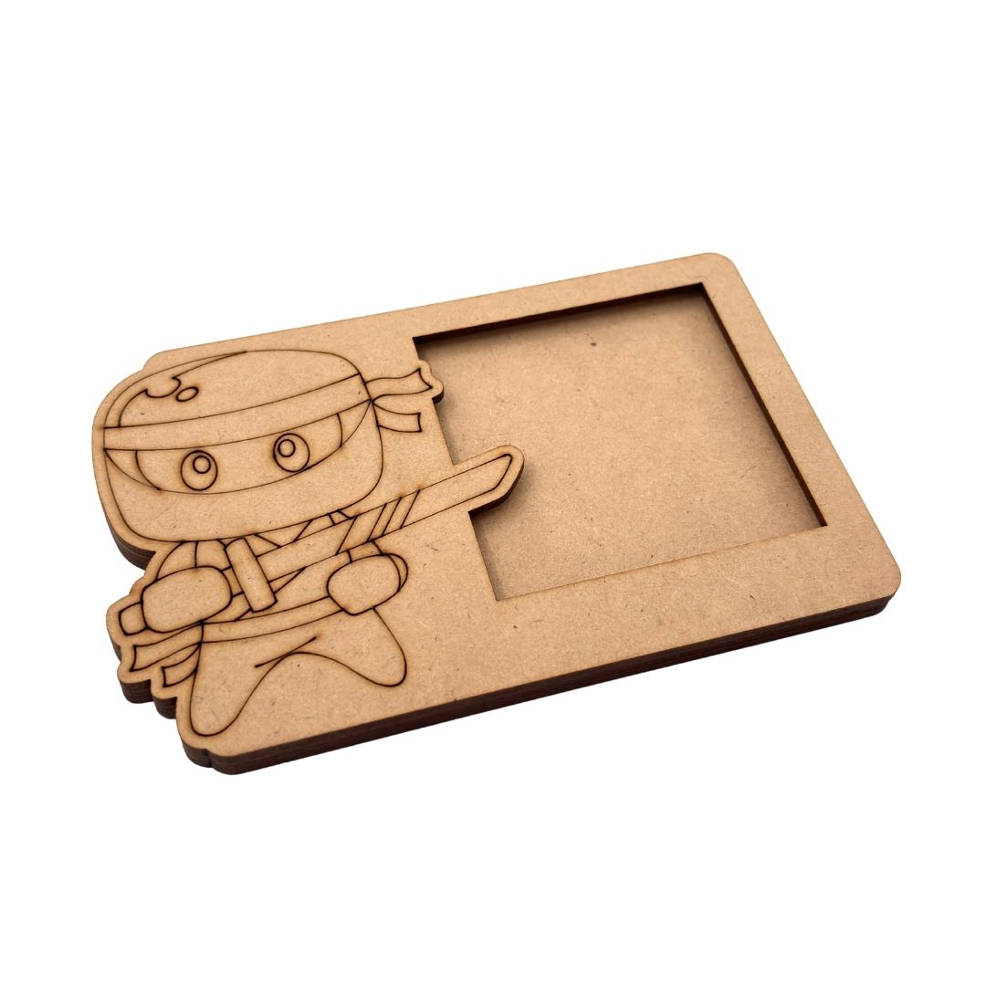 Ninja Three Layered Photo Frame MDF Design 1