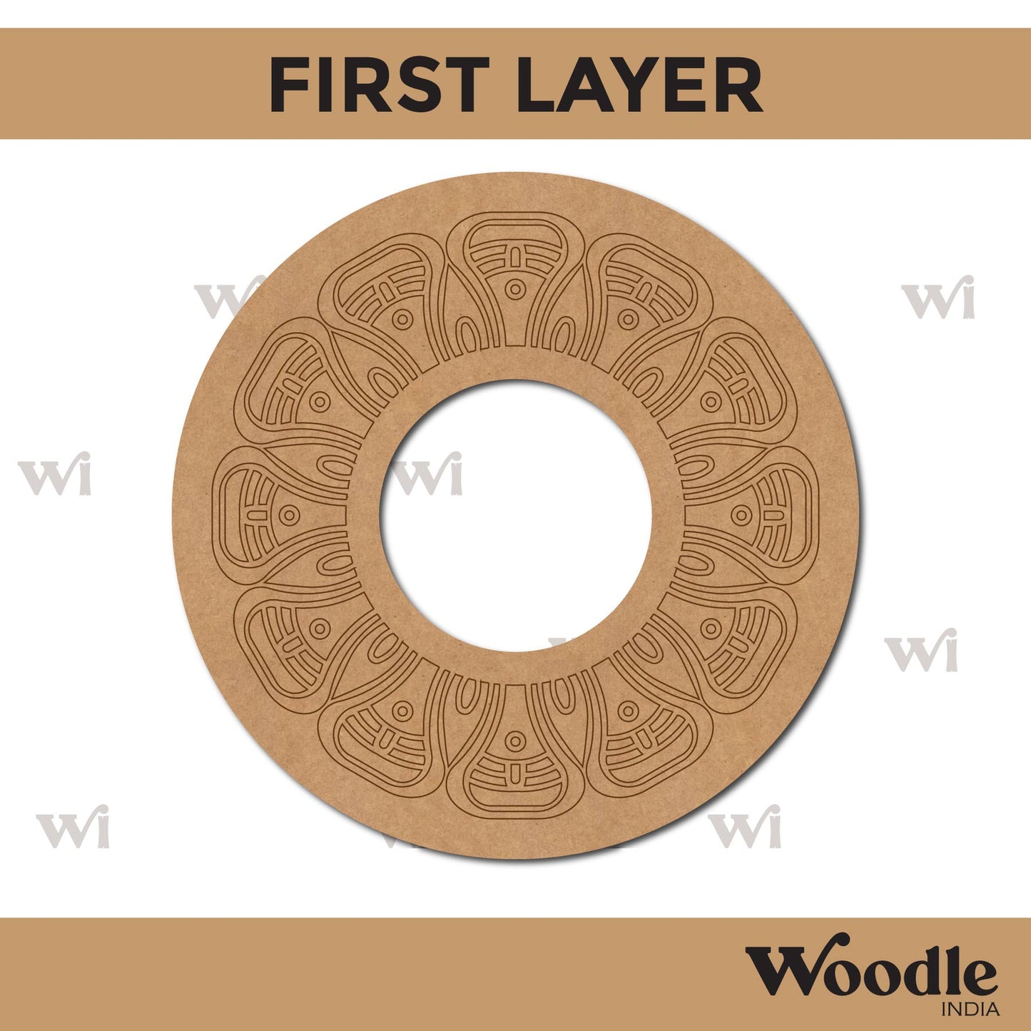 Diya Tealight Holder MDF Design 88