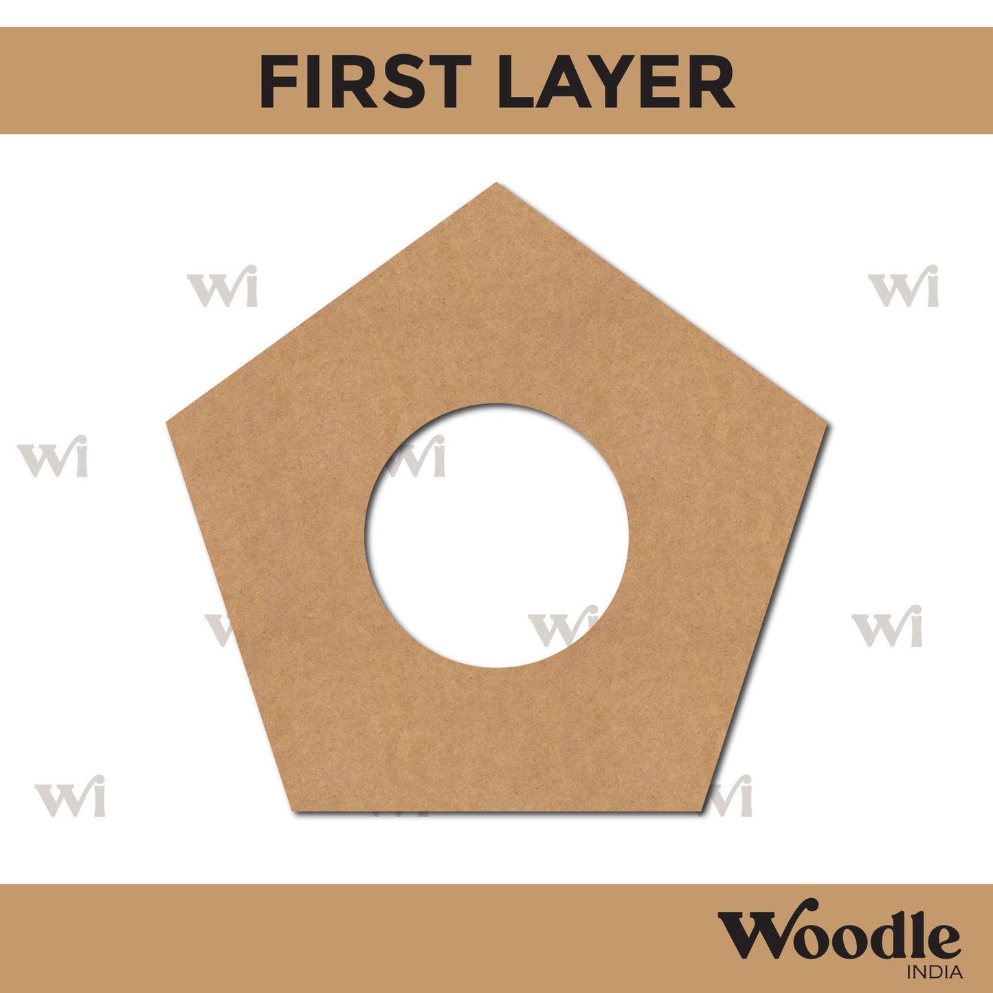 Diya Tealight Holder MDF Design 17