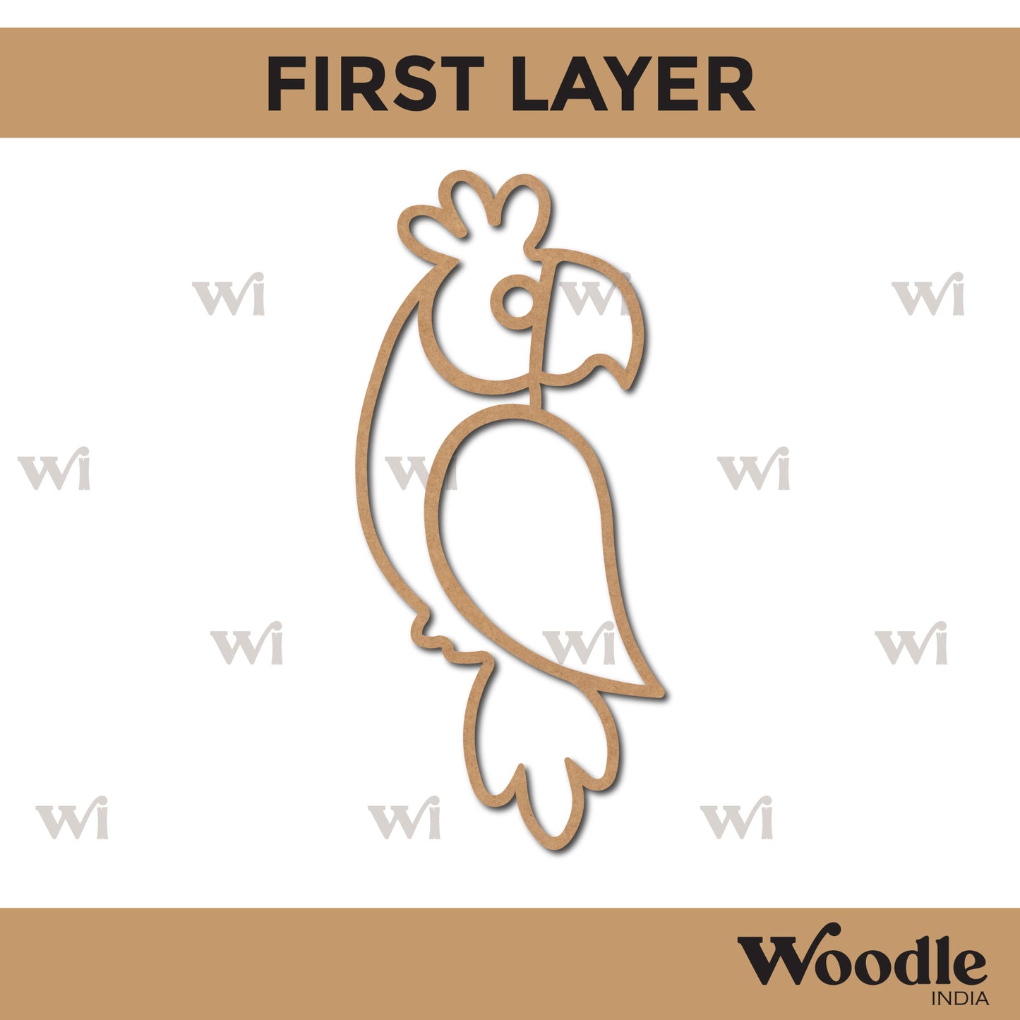 Parrot Mosaic Art MDF Design 1