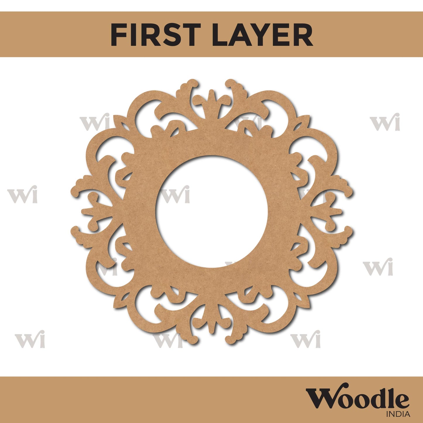 Diya Tealight Holder MDF Design 48