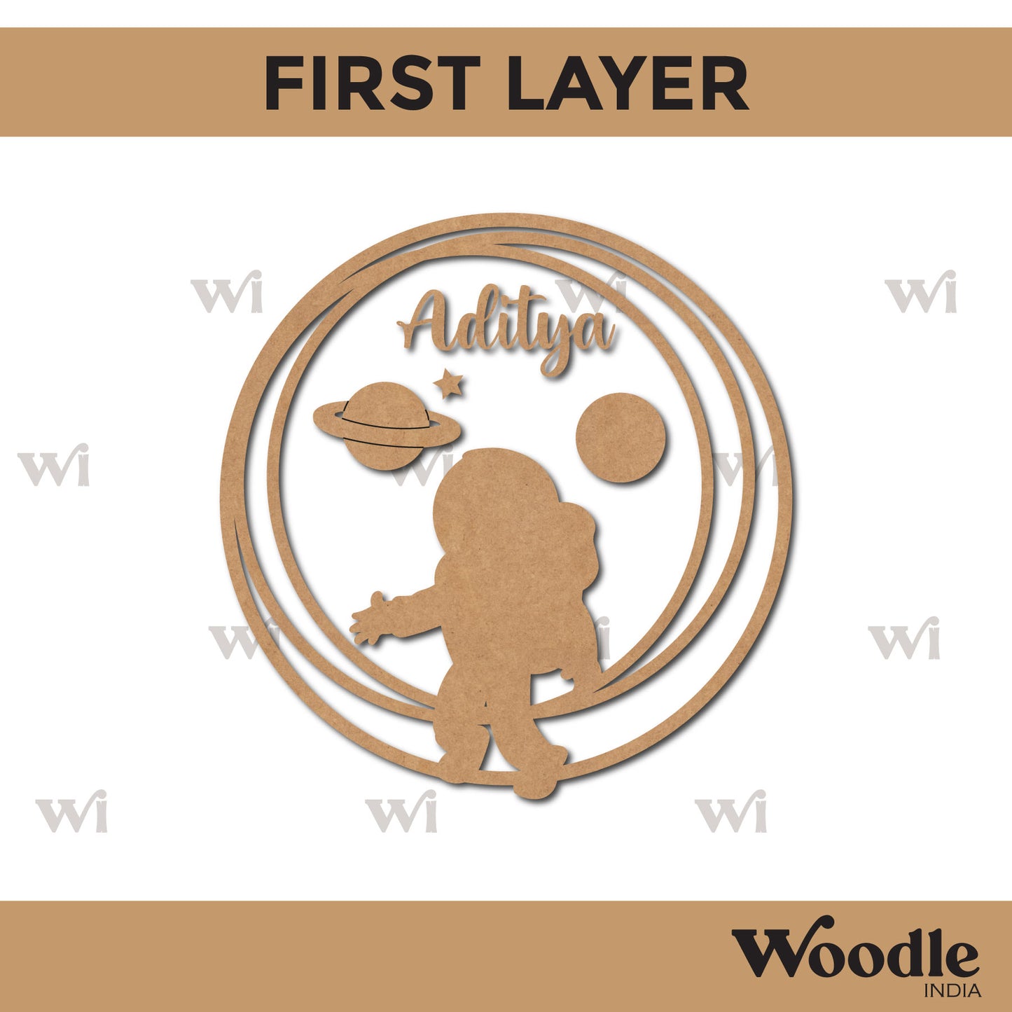 Space Nameplate MDF Design 11