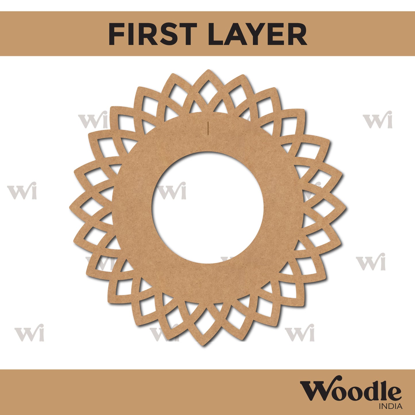 Diya Tealight Holder MDF Design 34