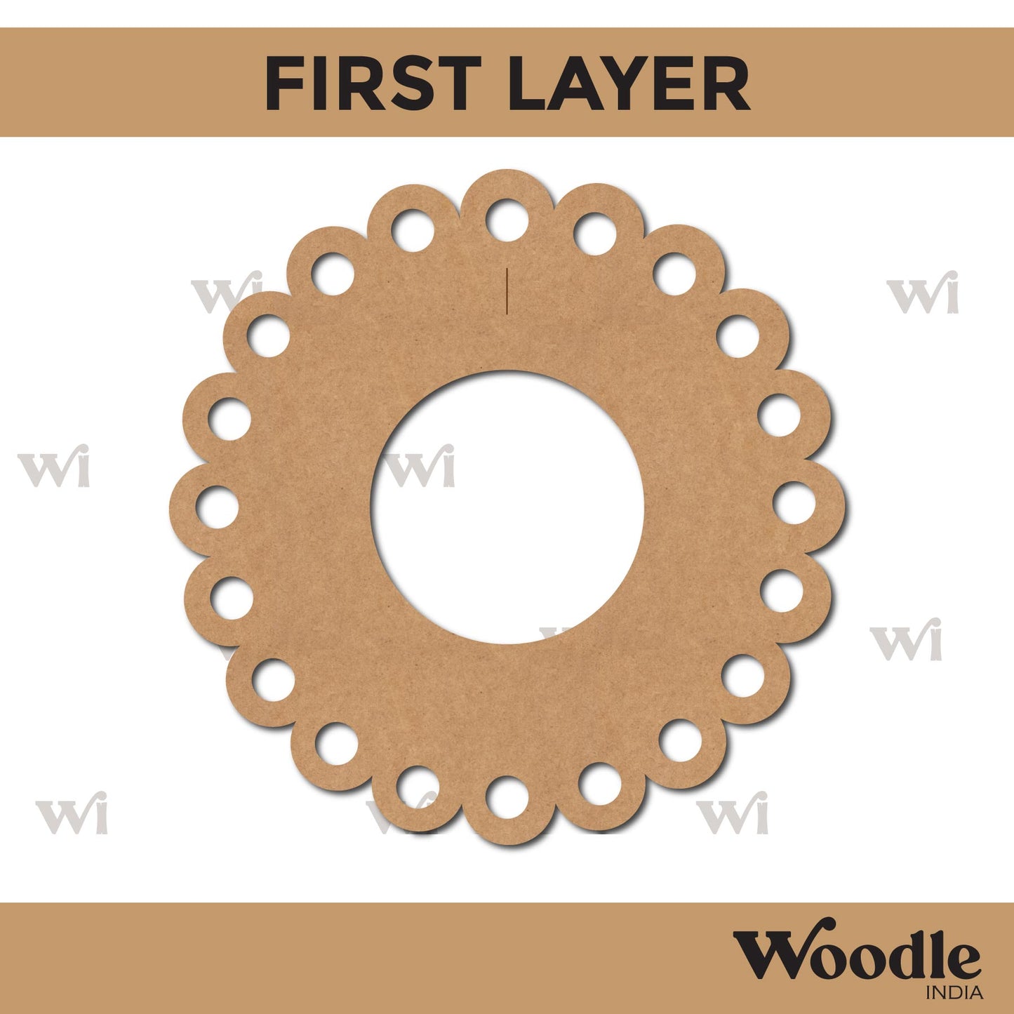 Diya Tealight Holder MDF Design 24