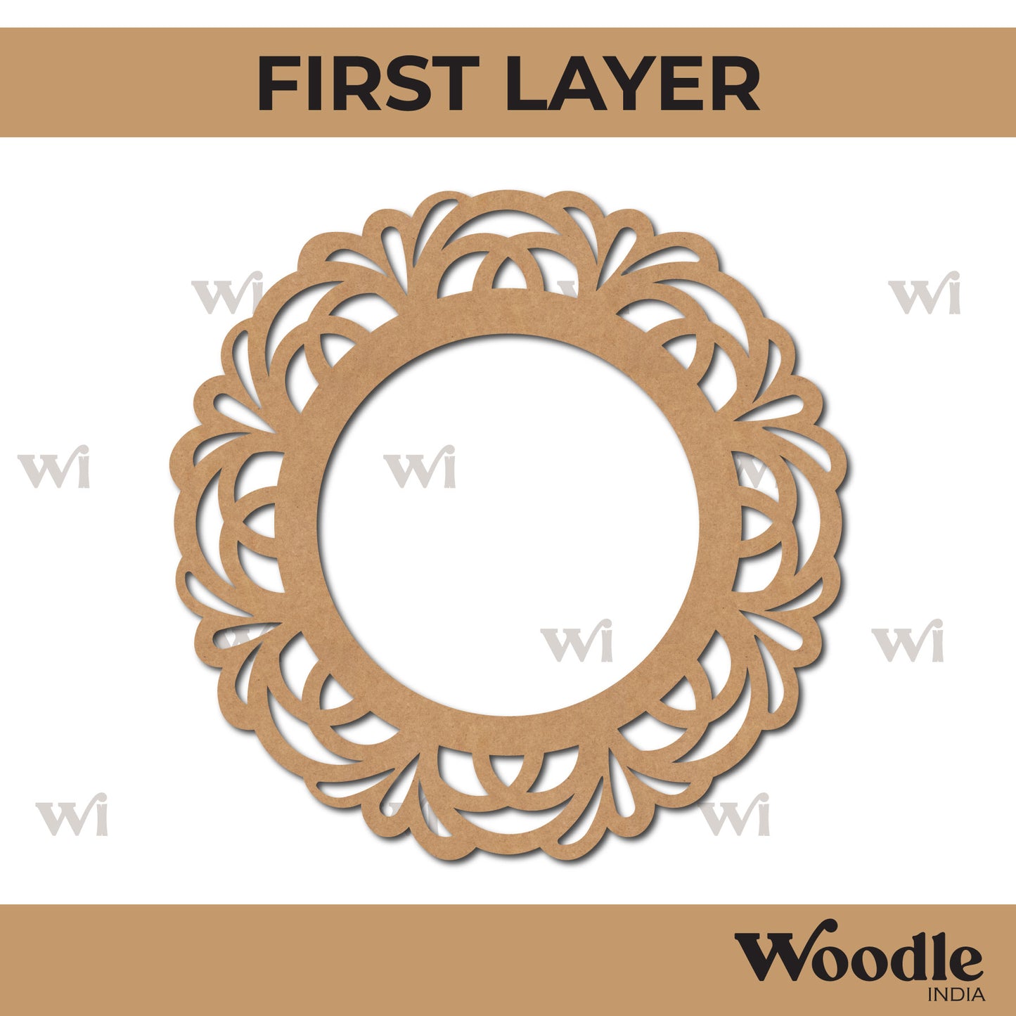 Diya Tealight Holder MDF Design 84