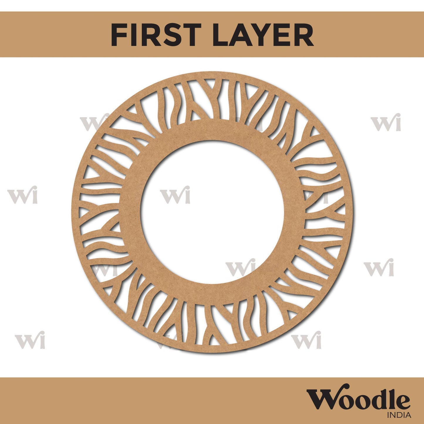 Diya Tealight Holder MDF Design 67