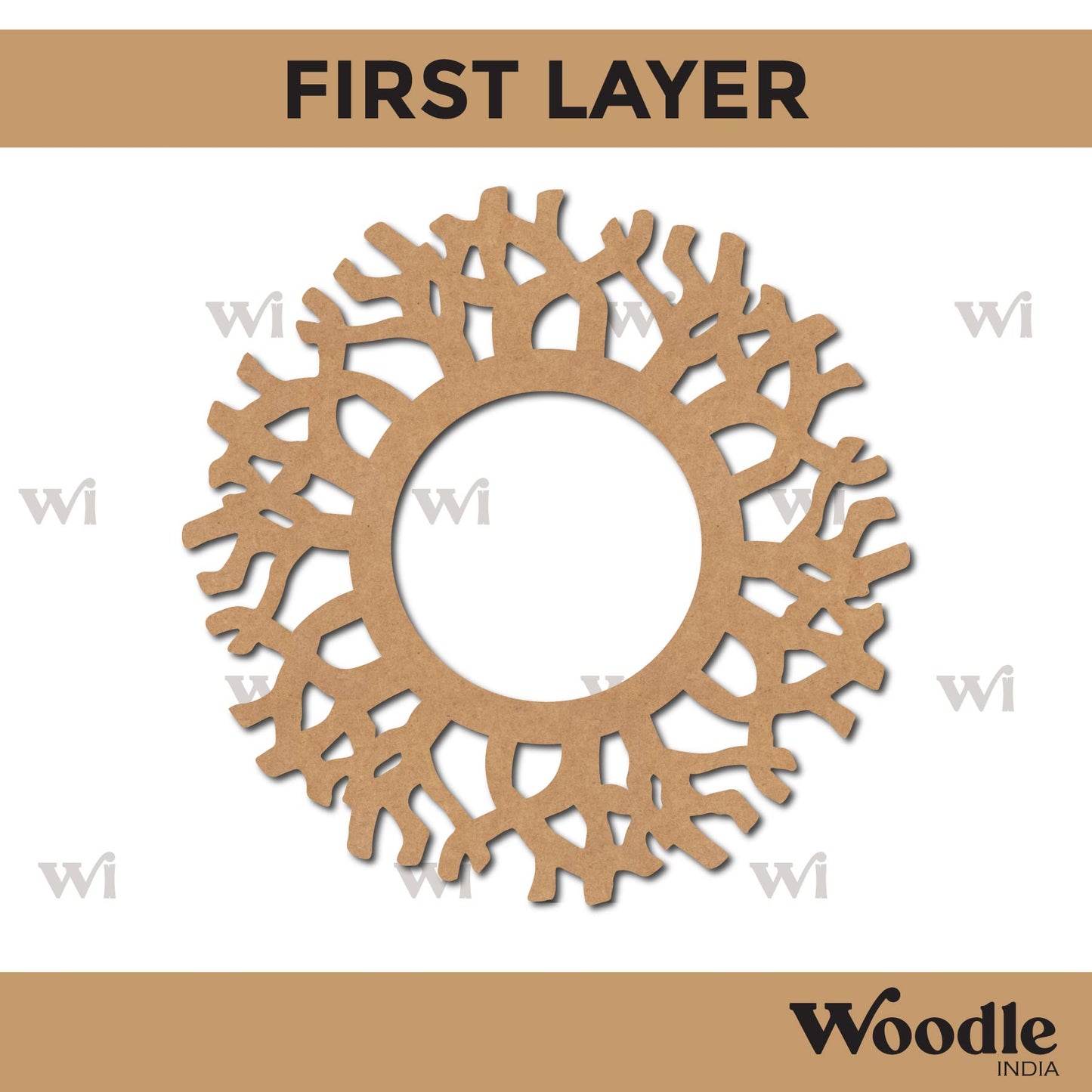 Diya Tealight Holder MDF Design 87