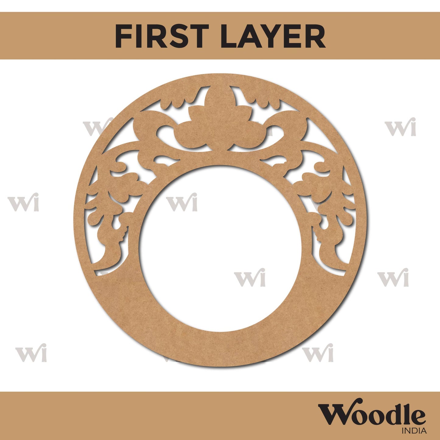 Diya Tealight Holder MDF Design 90
