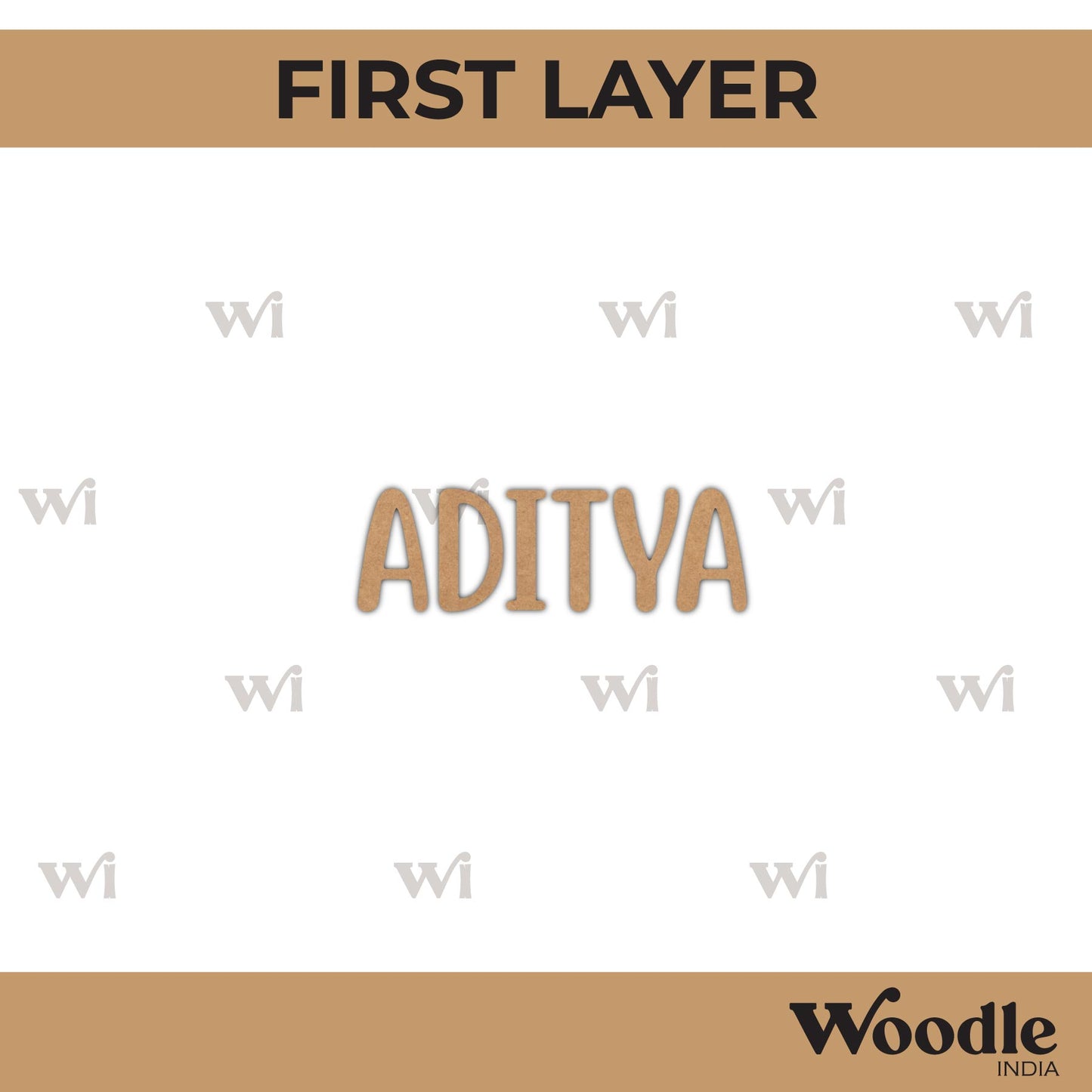 Animals Nameplate MDF Design