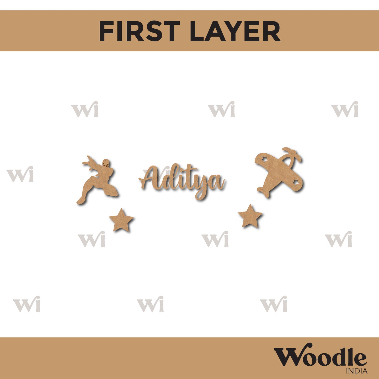 Car Nameplate MDF Design