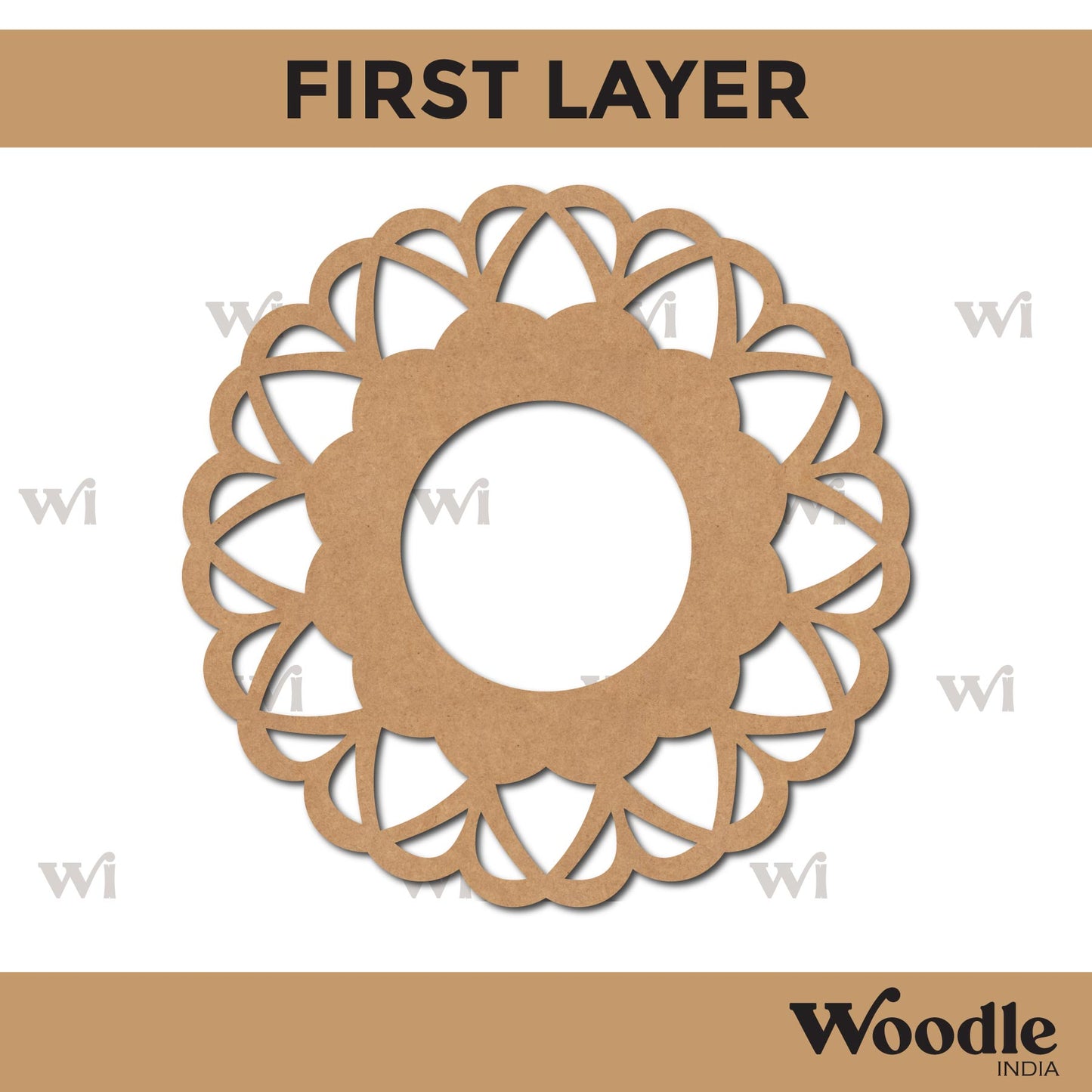 Diya Tealight Holder MDF Design 46