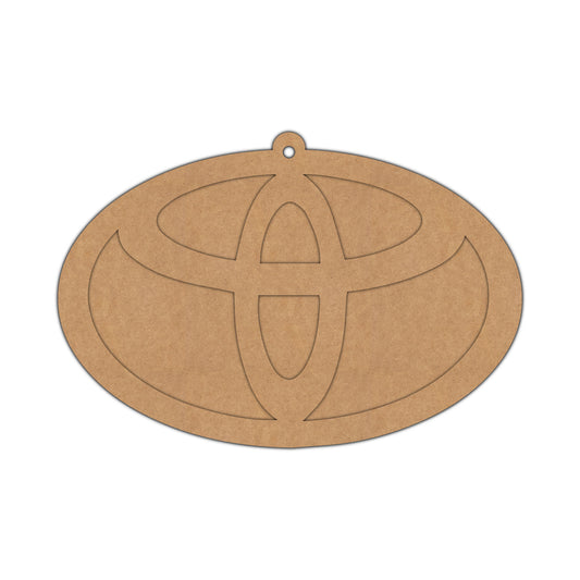 Toyota Logo Keychain Cutout MDF Design 1