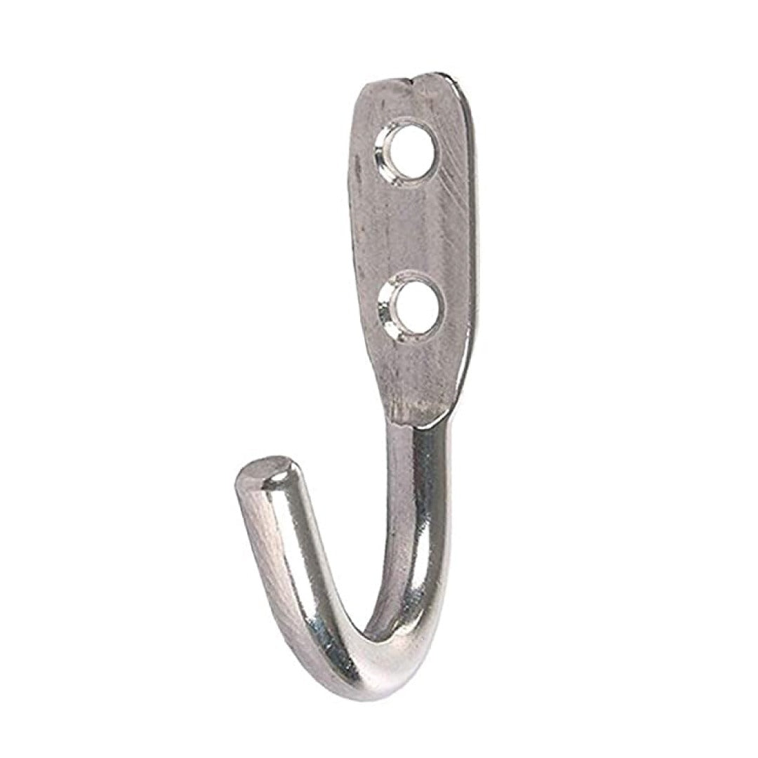 J Type Hook Stainless Steel Silver