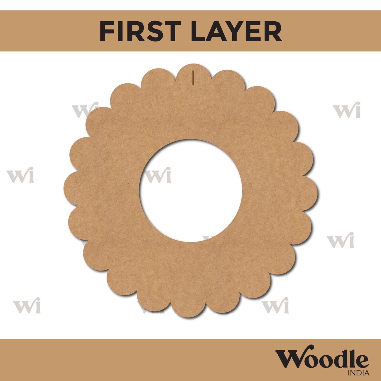 Diya Tealight Holder MDF Design 19