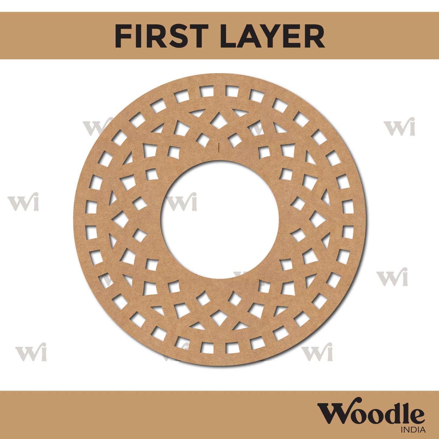 Diya Tealight Holder MDF Design 36