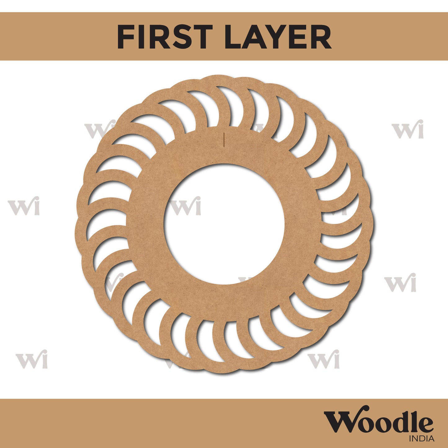 Diya Tealight Holder MDF Design 33