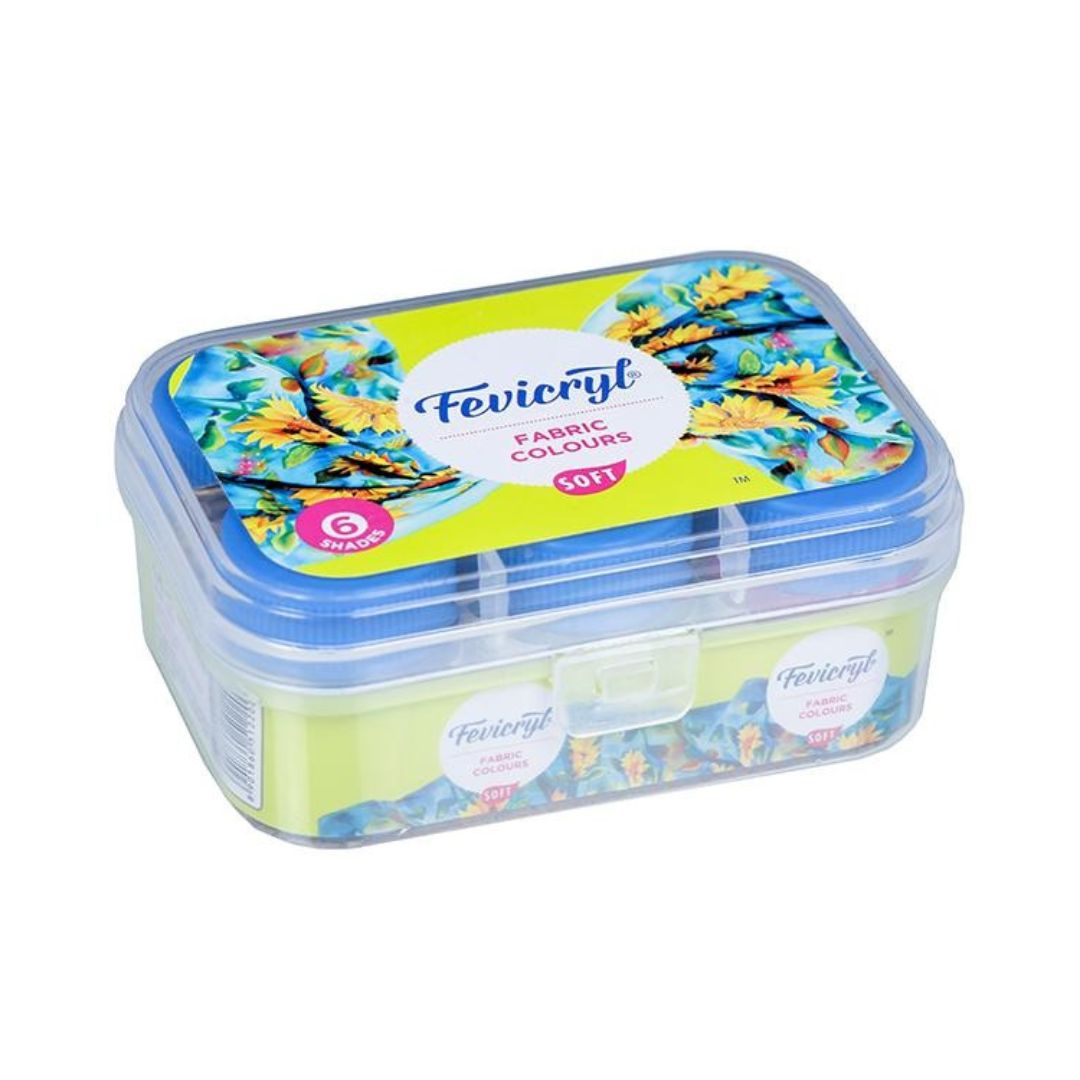 Fevicryl Fabric Colours Lilac Kit Soft 6 Shades