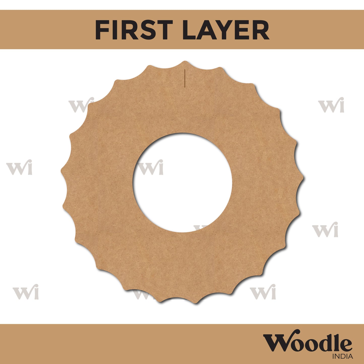 Diya Tealight Holder MDF Design 27