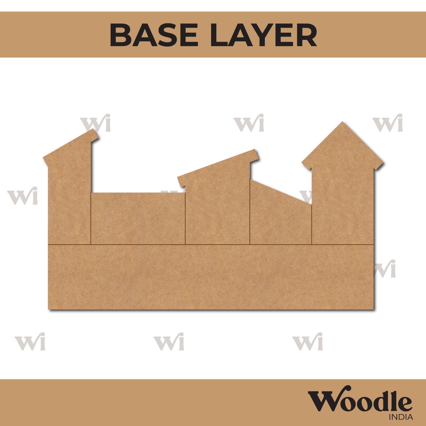 Hut Nameplate MDF Design