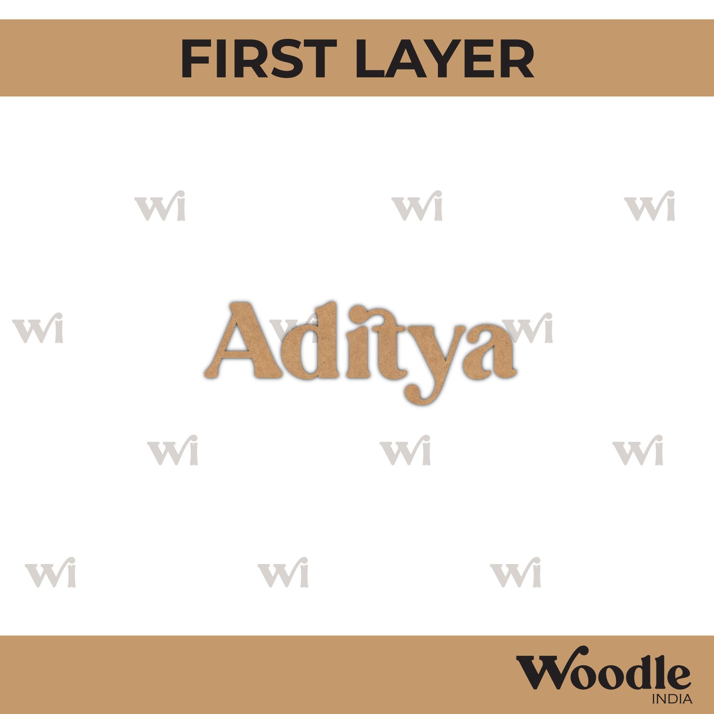 Jurassic Park Themed Nameplate MDF Design
