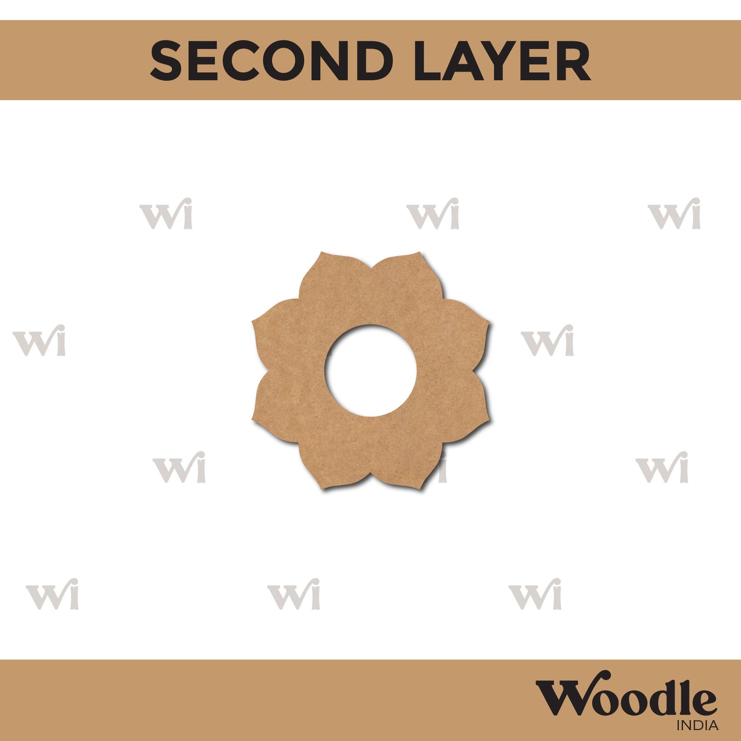 Diya Tealight Holder MDF Design 8