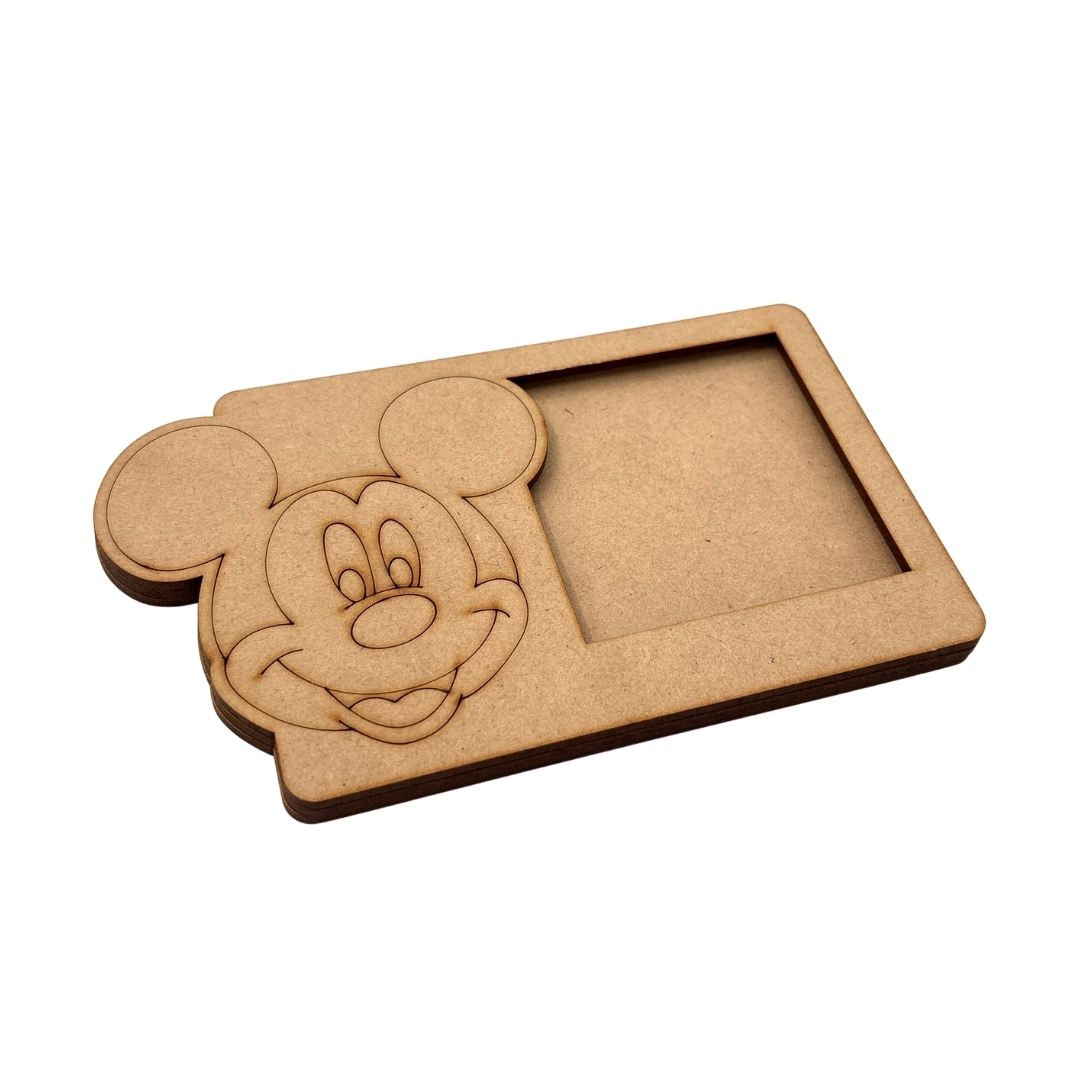 Mickey Mouse Three Layered Photo Frame MDF Design 4