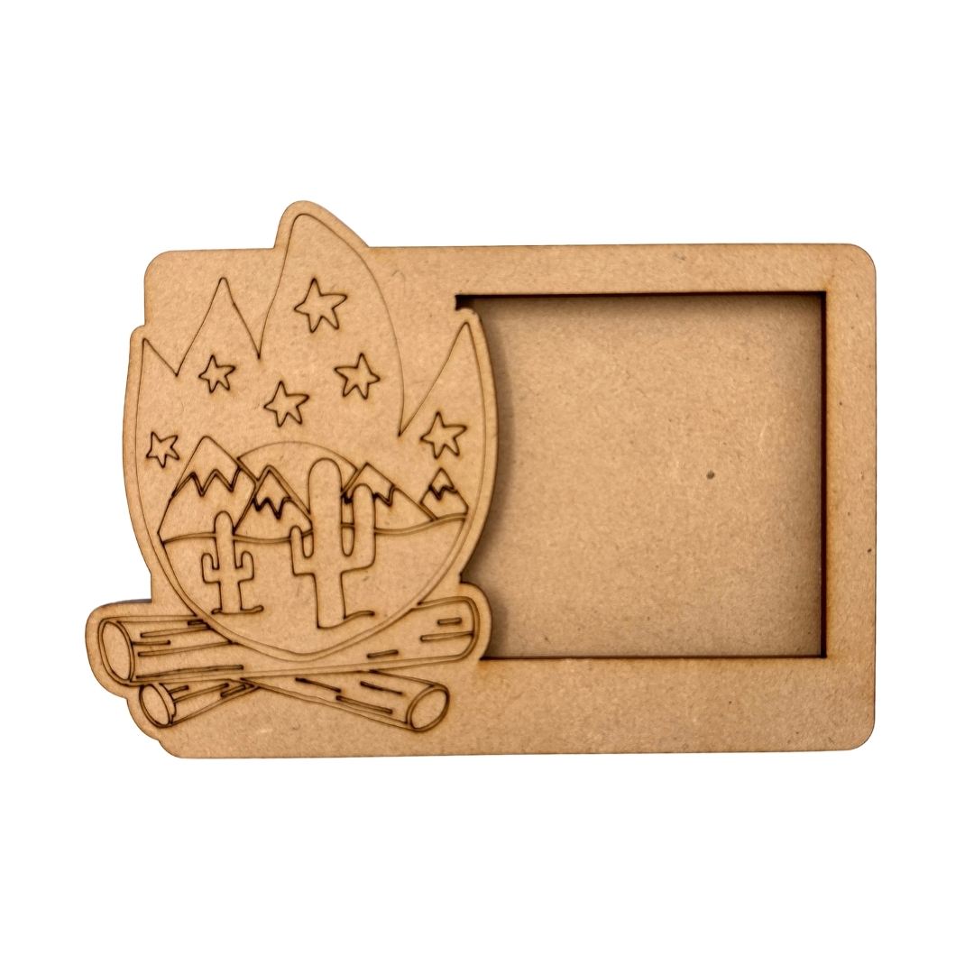 Campfire Three Layered Photo Frame MDF Design 1