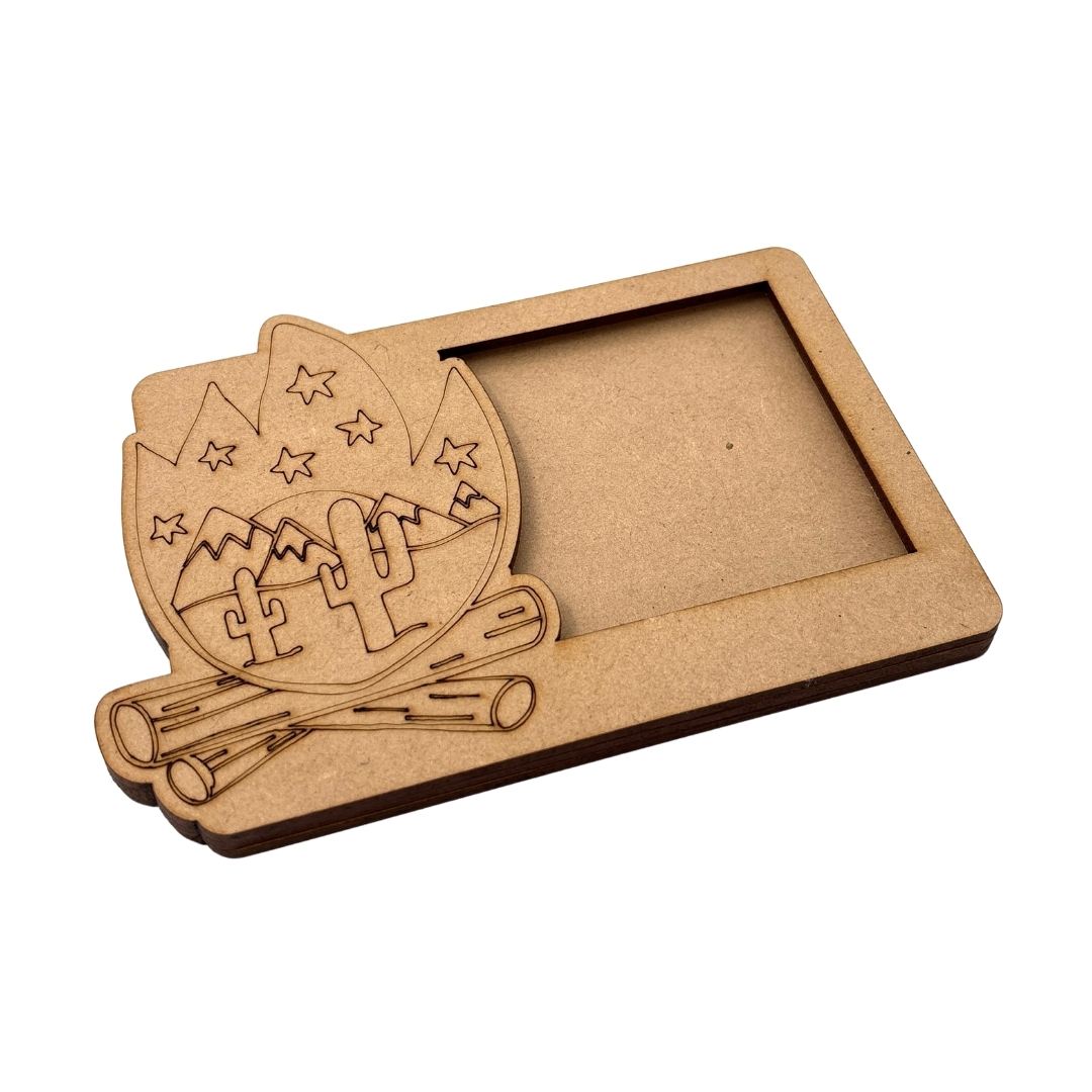 Campfire Three Layered Photo Frame MDF Design 1