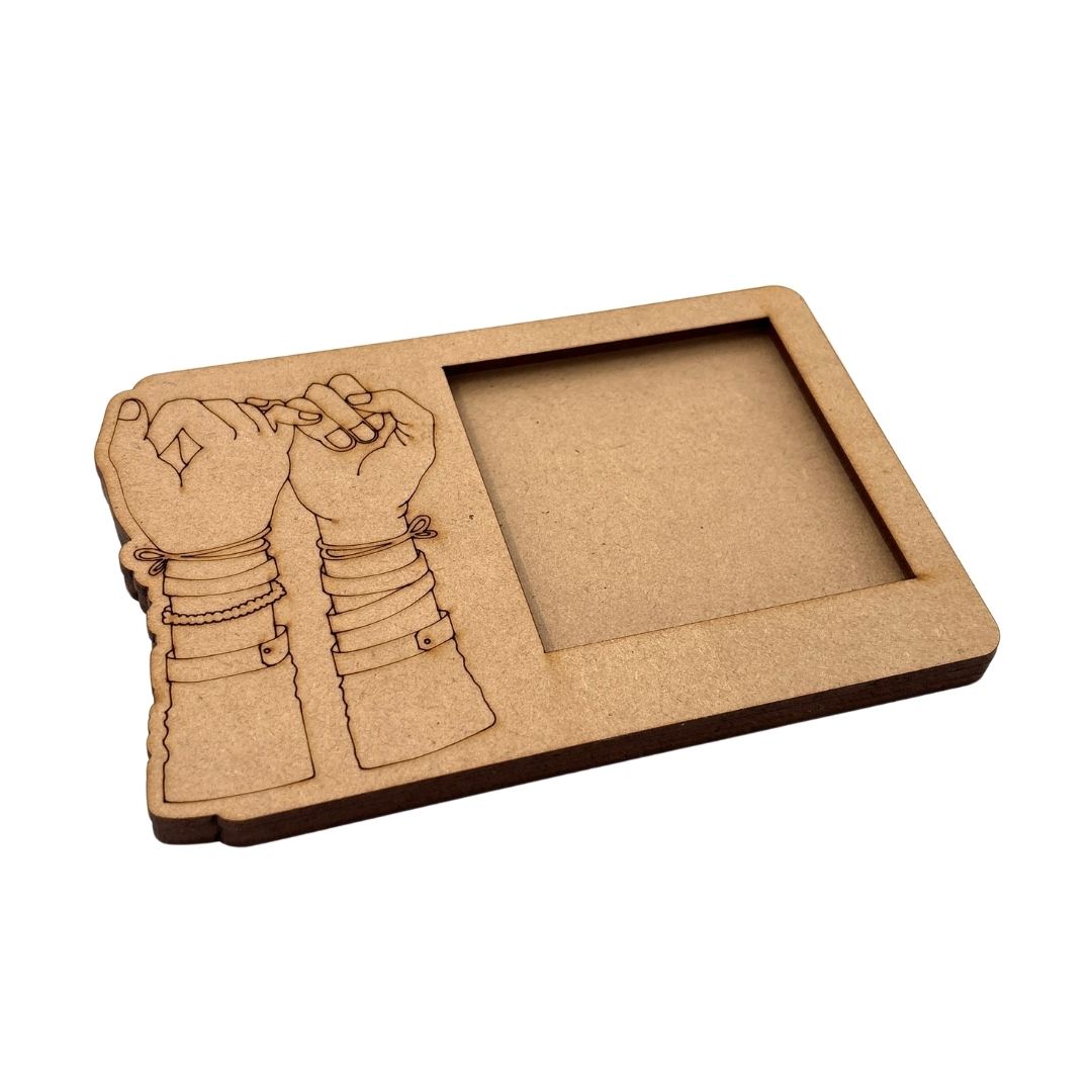 Friendship Day Three Layered Photo Frame MDF Design 1
