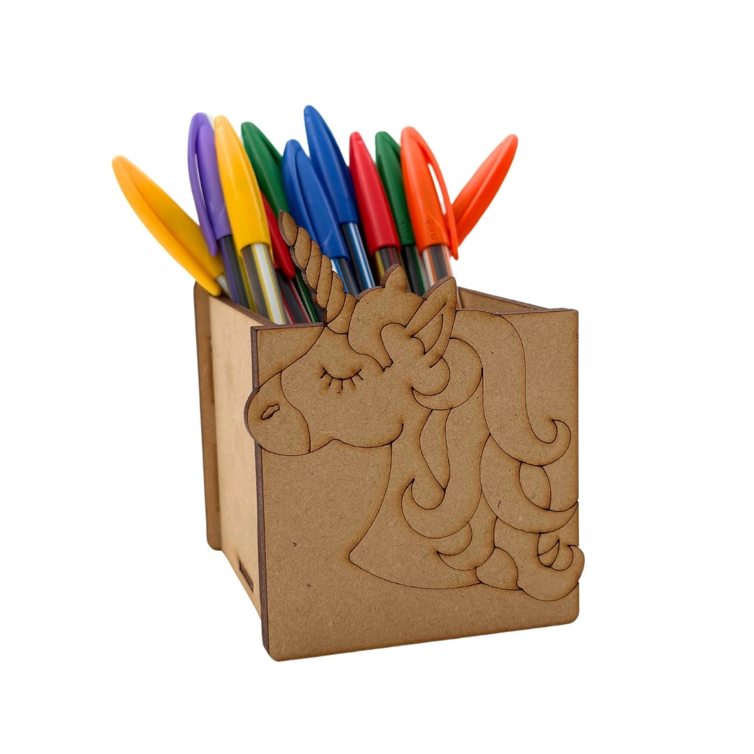 Decoupage Diy Decoupage Pen Stand Wooden Pencil Holder With Rabbit