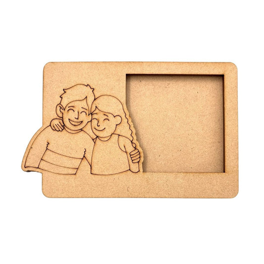 Siblings Three Layered Photo Frame MDF Design 4