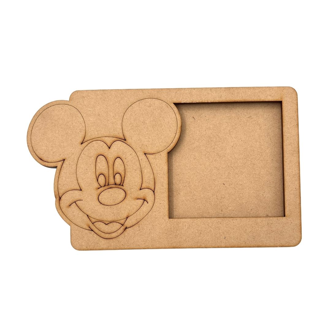 Mickey Mouse Three Layered Photo Frame MDF Design 4