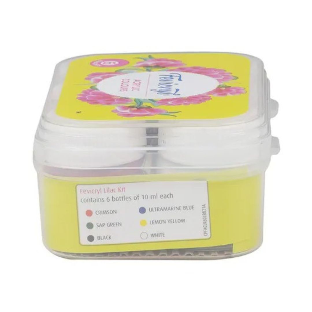 Fevicryl Acrylic Colours Lilac Kit 6 Shades