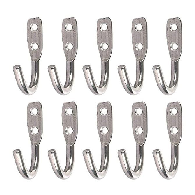 J Type Hook Stainless Steel Silver