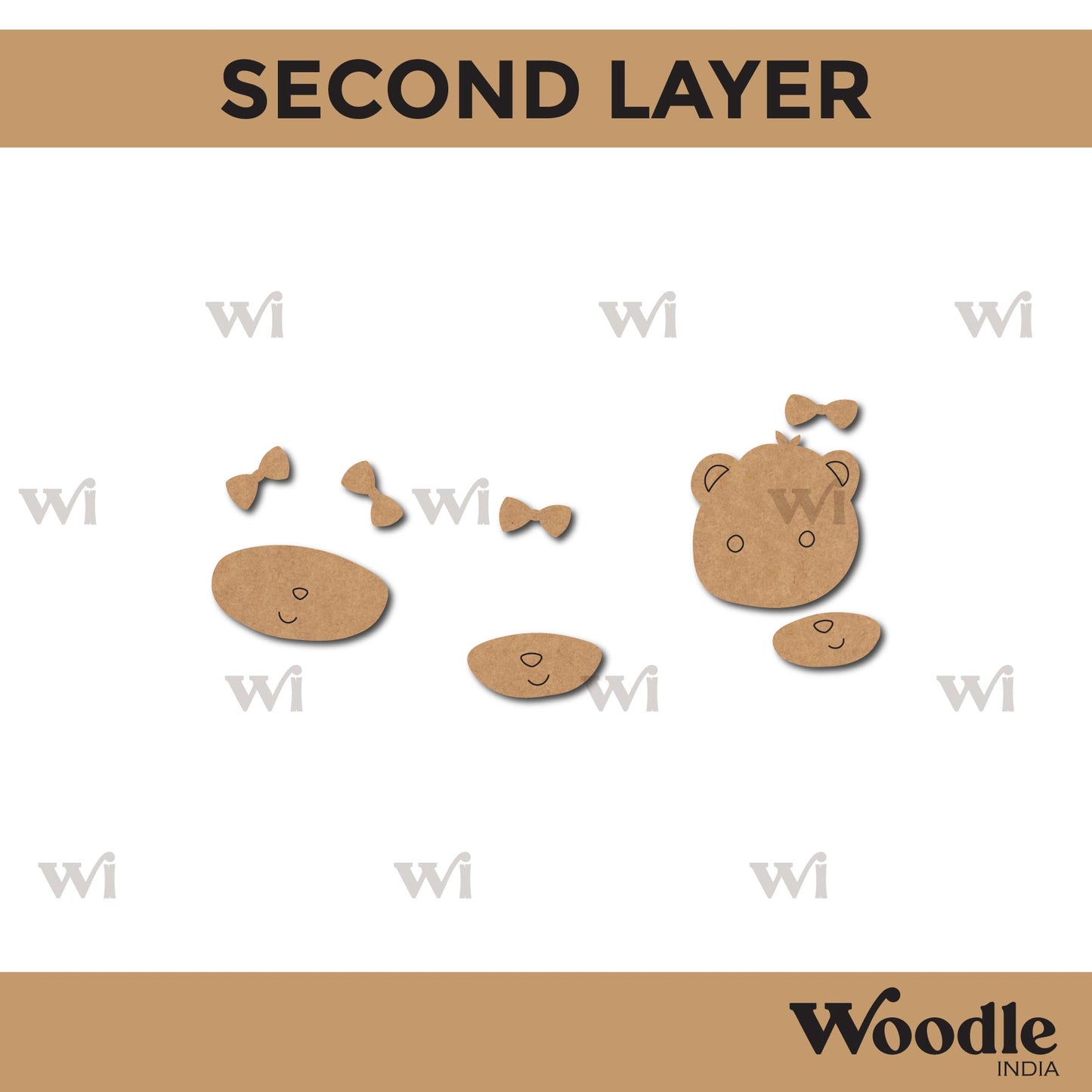 Animals Nameplate MDF Design