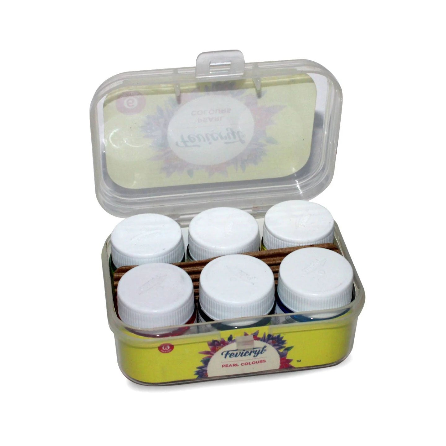 Fevicryl Pearl Acrylic Colours Kit 6 Shades X 10ml