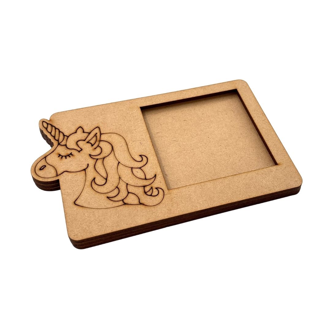Unicorn Three Layered Photo Frame MDF Design 2