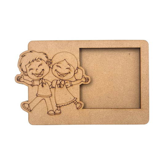 Siblings Three Layered Photo Frame MDF Design 2