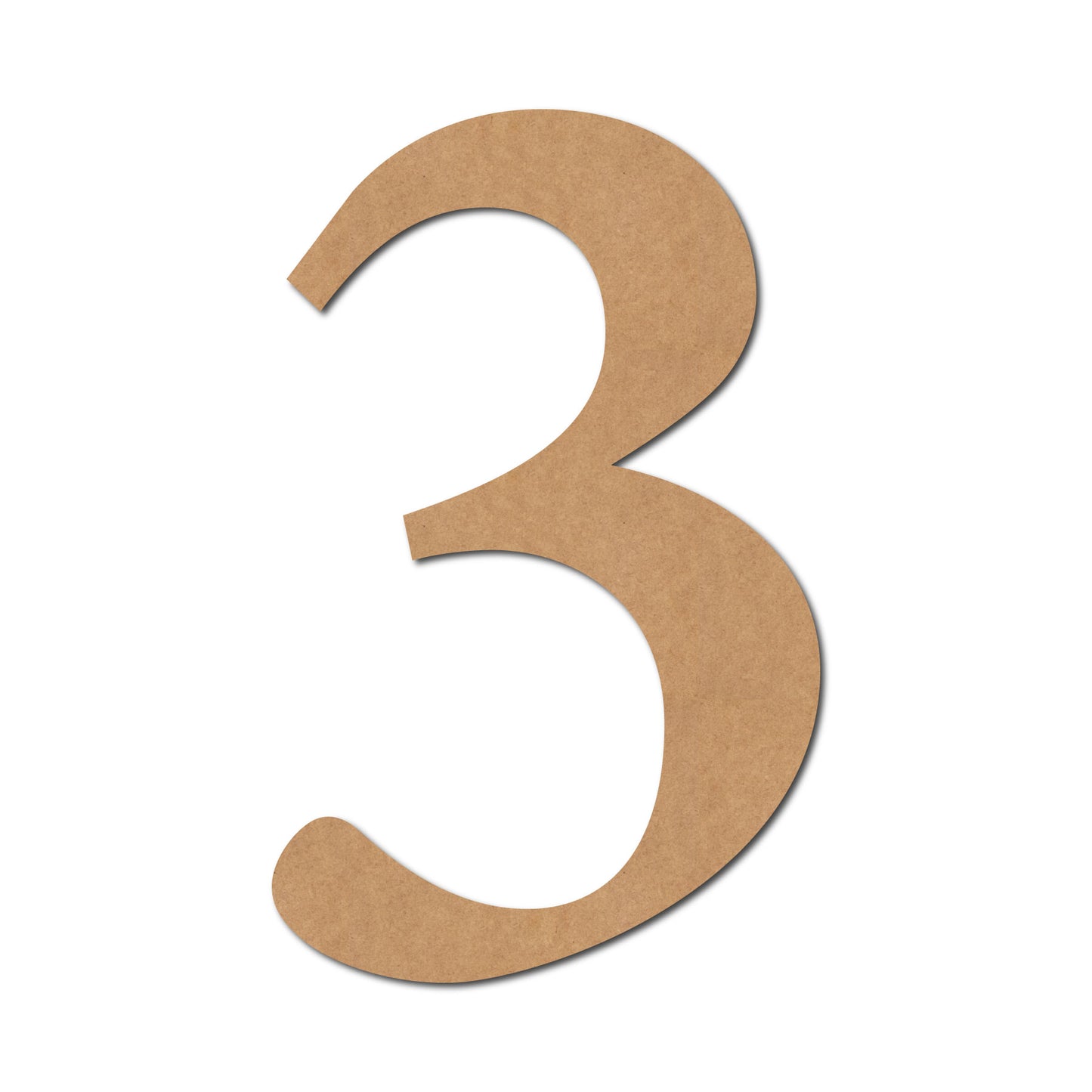 Number Cutout MDF Design