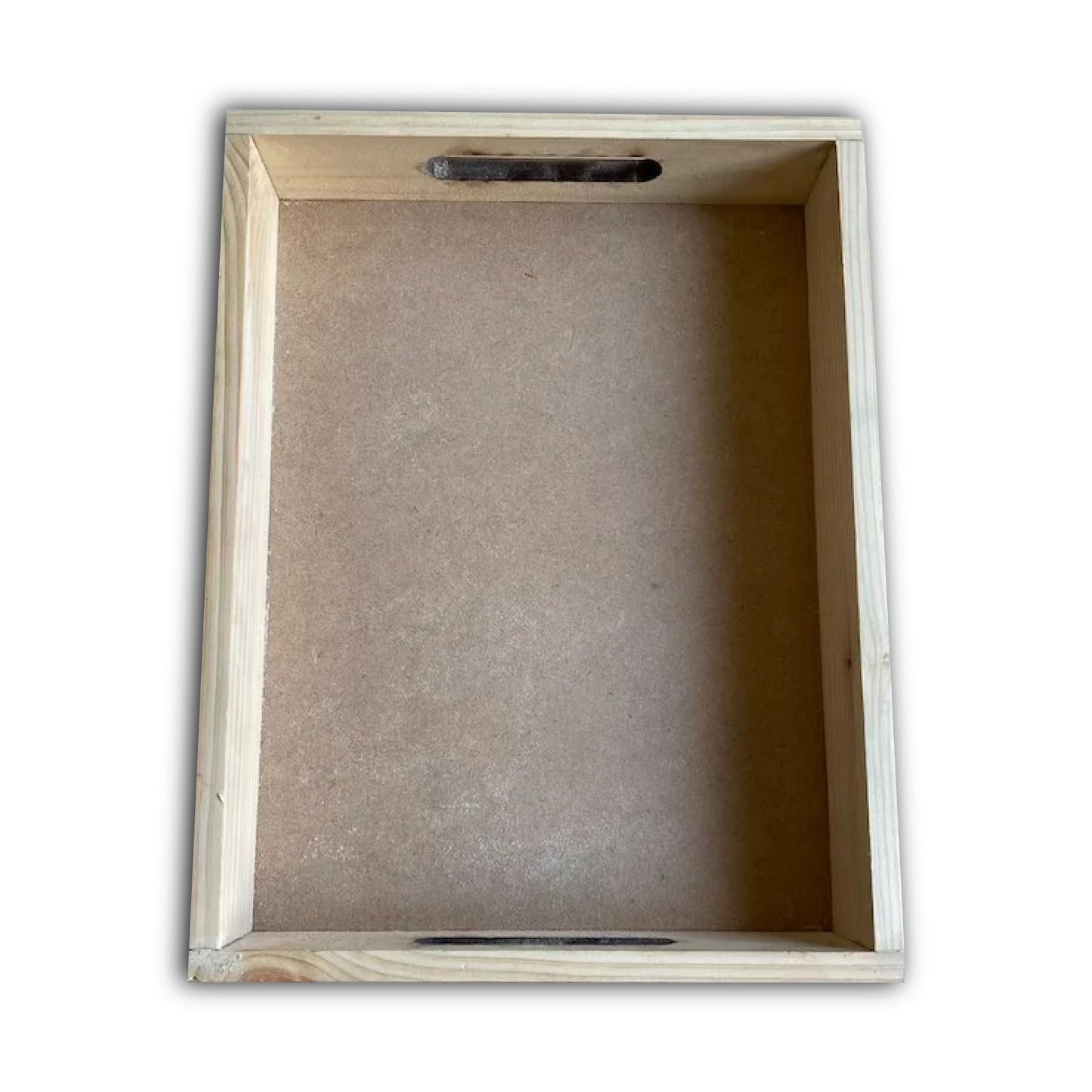 Pinewood Rectangle Wooden Tray With Handles