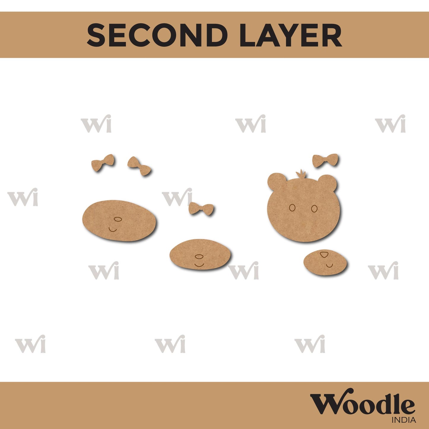 Animals Nameplate MDF Design