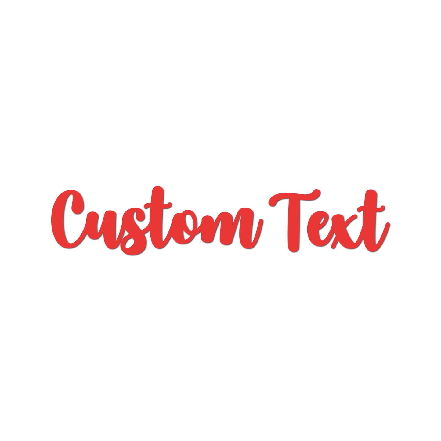 Acrylic Custom Text Name Cutout