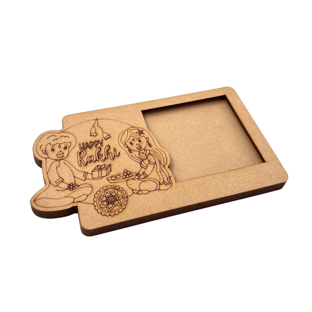 Raksha Bandhan Three Layered Photo Frame MDF Design 1