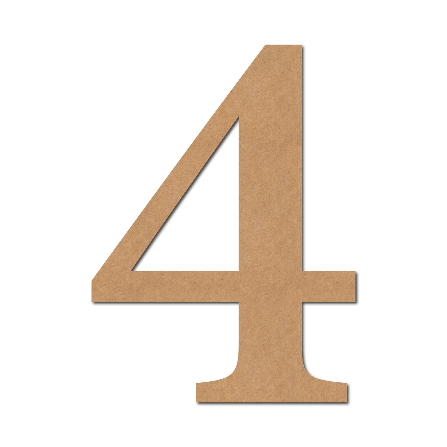 Number Cutout MDF Design