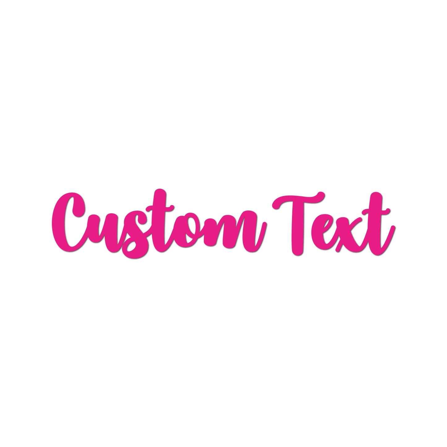 Acrylic Custom Text Name Cutout