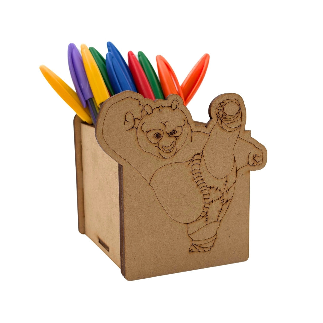 Kung Fu Panda Pen Stand MDF Design 1