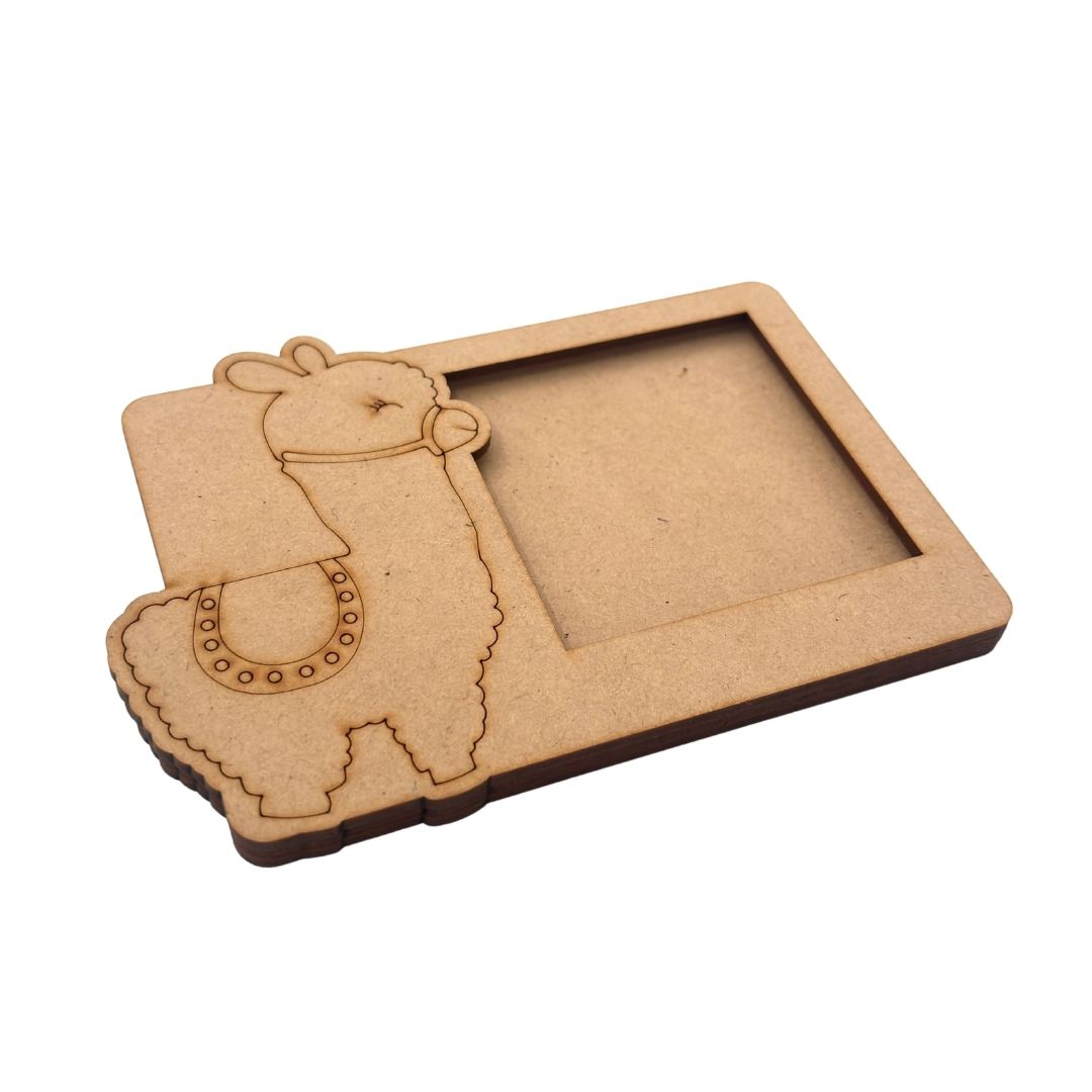 Llama Three Layered Photo Frame MDF Design 1